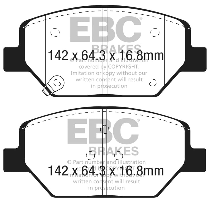 EBC 2015+ Chevrolet Camaro 3.6L Bluestuff Front Brake Pads DP53065NDX