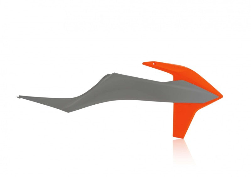 Acerbis Radiator Shroud Set (Grey/Orange) For 20-23 Husqvarna Te300I 2726511294
