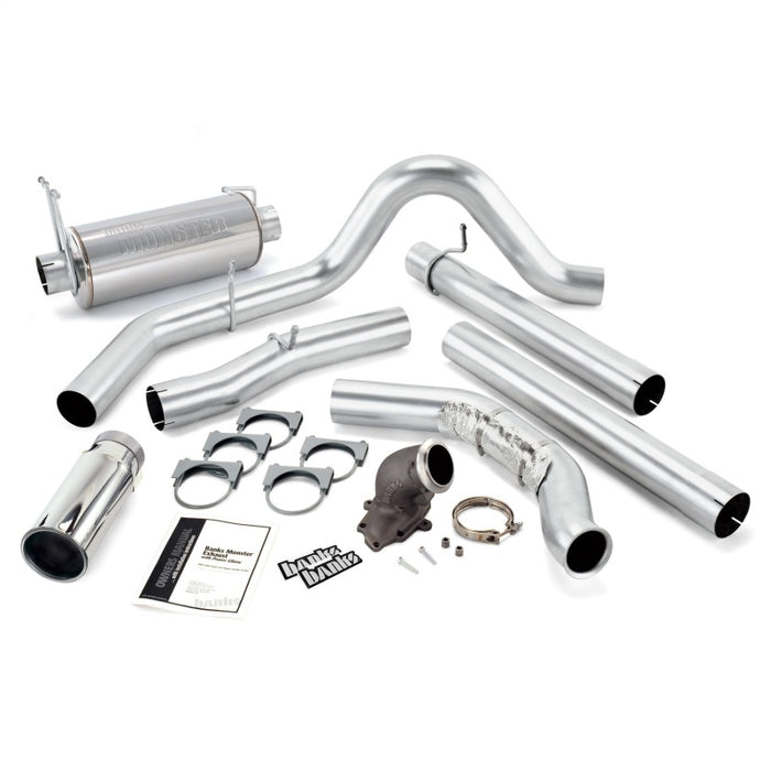 Banks Power 00-03 Ford 7.3L / Excursion Monster Exh w/ Power Elbow SS Single Exh w/ Chrome Tip 48654