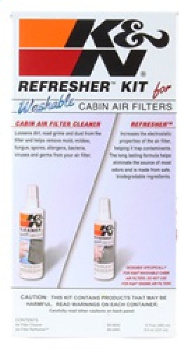 K&N Cabin Filter Cleaning Kit: Spray Bottle Filter Cleaner And Refresher Kit;