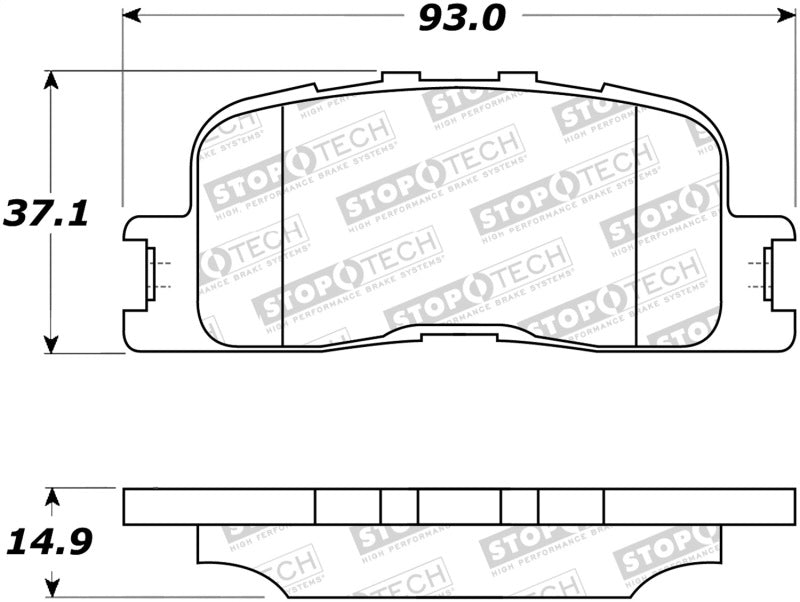 StopTech Street Brake Pads 308.08851