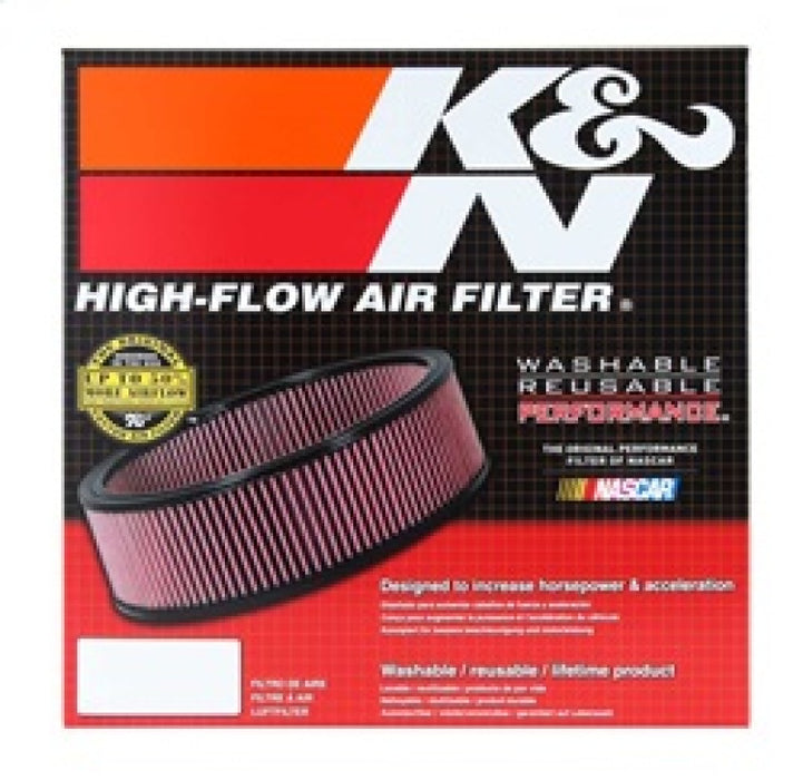 K&N E-3680 Round Air Filter for 11"OD, 9-1/4"ID, 5"H
