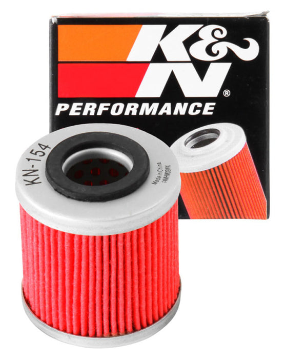 K&N Motorcycle Oil Filter: High Performance, Premium, Designed To Be Used With