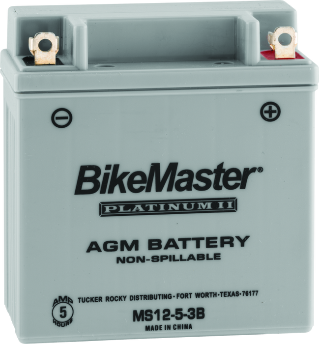BikeMaster Platinum Batteries Grey 120mm L x 61mm W x 132mm H HB5L-B-FA