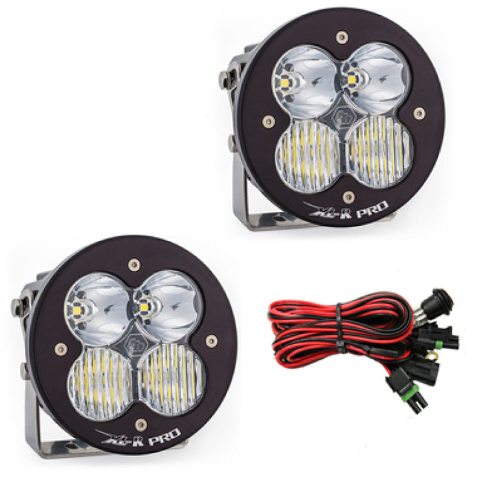 Baja Designs XL R Pro Series Driving Combo Pattern Pair LED Light Pods Clear 537803