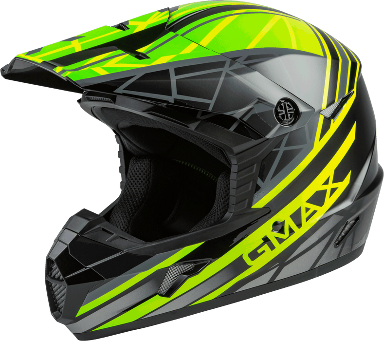 Gmax Mx-46 Off-Road Mega Helmet Black/Hi-Vis/Grey Xl D3461777