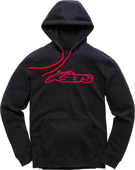 Alpinestars Blaze Pullover Hoodie Black/Red 2X 1037-53113-1030-2XL