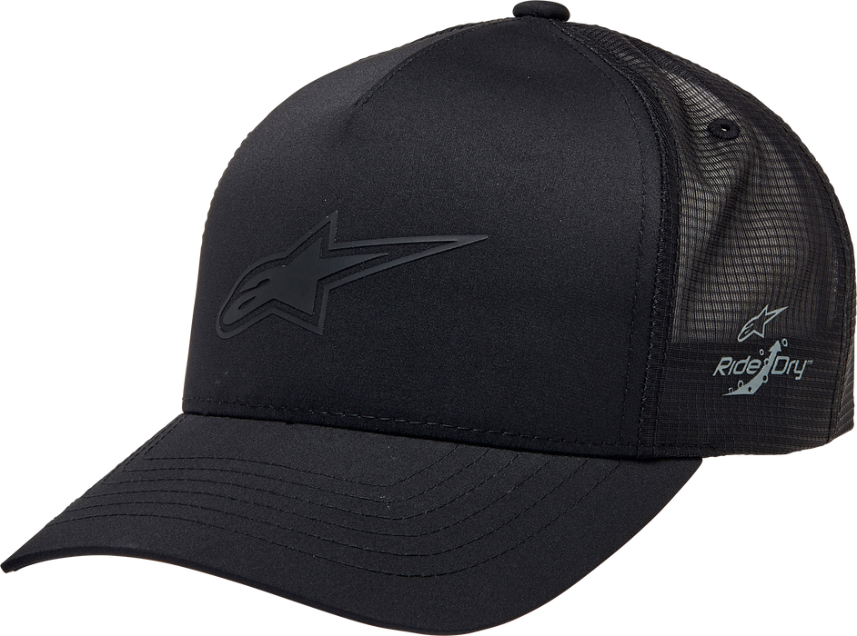 Alpinestars Standard Advantage Tech Trucker Hat, Black/Black