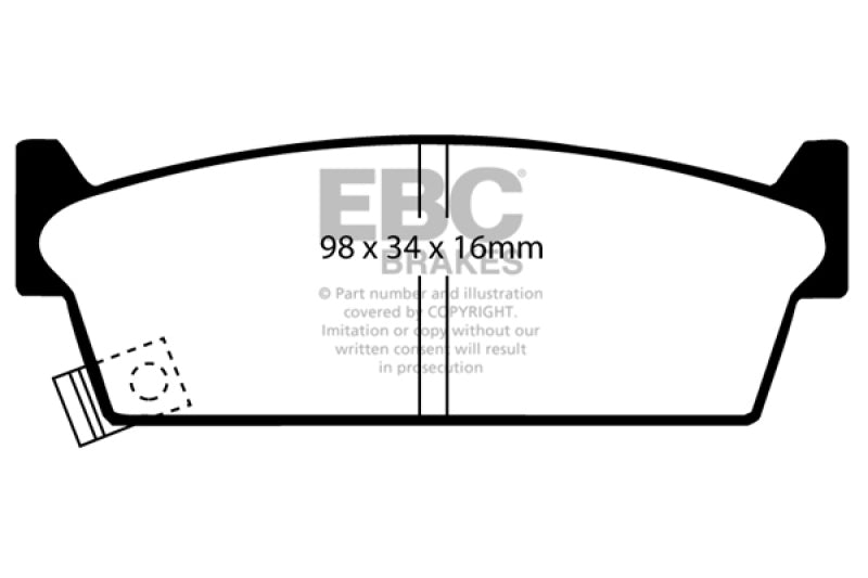 EBC 90-93 Compatible with Infiniti M30 3.0L Ultimax2 Rear Brake Pads UD479