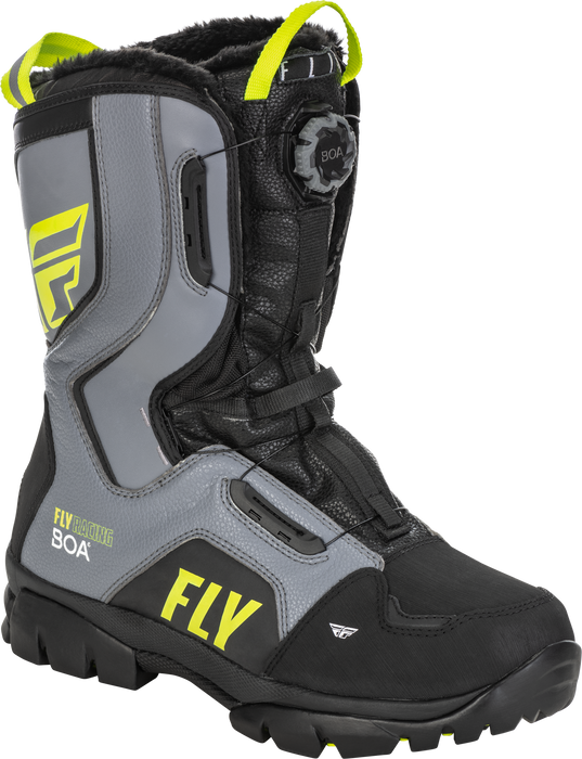 Fly Racing 2022 Marker BOA Boot (Black/Grey/Hi-Vis, 11)