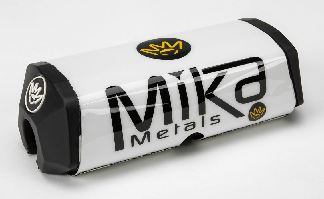 Mika Metals 1 1/8" Raw Series Bar Pad White WHITE-RAW