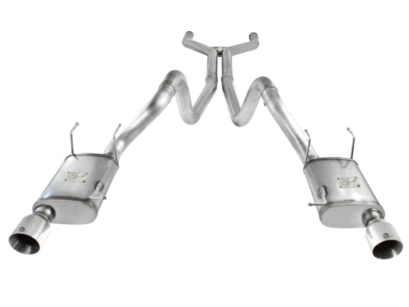 aFe MACHForce XP Cat-Back Exhaust 3in SS w/ Polished Tips 11-14 Ford Mustang GT V8 5.0L 49-43049-P