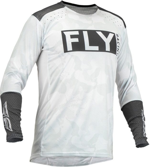 Fly Racing Lite L.E. Stealth Jersey White/Grey Sm 376-724S