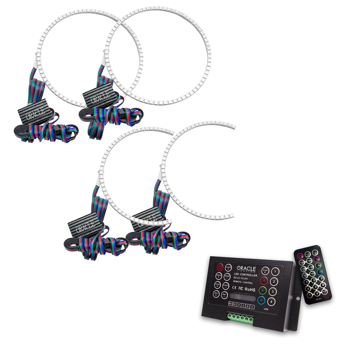 Oracle Compatible with Dodge Dakota 05-07 Halo Kit ColorSHIFT w/ 2.0 Controller SEE WARRANTY 3998-333
