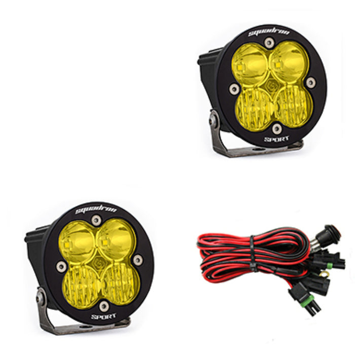 Baja Designs Squadron R Sport Driving/Combo Pair LED Light Pods Amber 587813