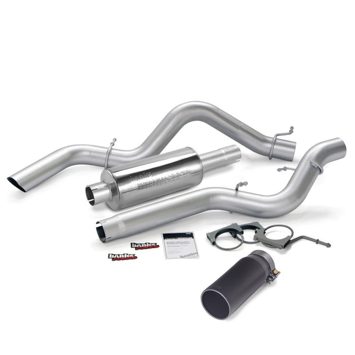 Banks Power 06-07 Chevy 6.6L CCSB Monster Exhaust System SS Single Exhaust w/ Black Tip 48939-B