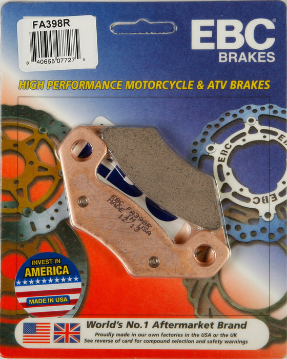 EBC Brakes R-Series Long-Life Sintered Brake Pads Compatible for Can-Am DS 450 2012