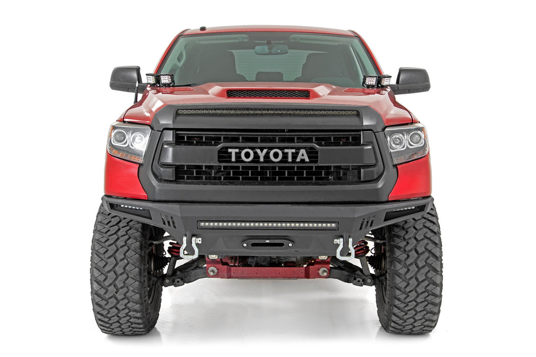 Rough Country LED Light Kit Ditch Mount Dual 2" Black Pairs Flood Fits toyotaTundra (14-21)