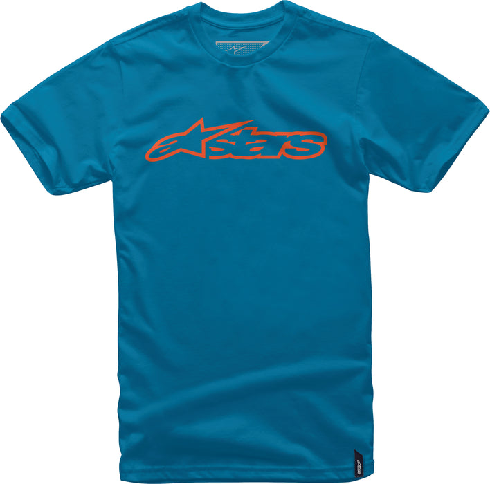 Alpinestars Blaze Tee Turquoise/Orange Sm 1032-72032-7640-SM