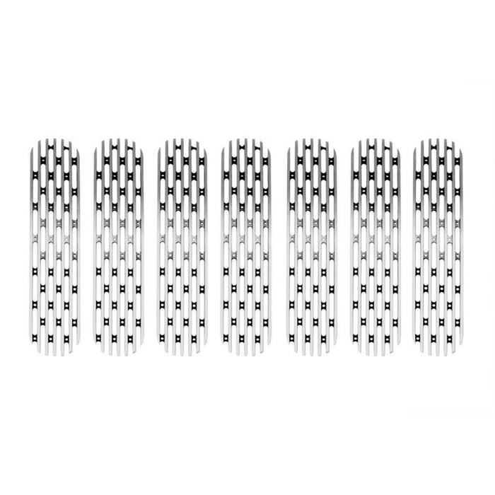 Dv8 Offroad D-Jp-190008-Polsh Grill Inserts; 7-Pieces; Polished07-18 Jeep Jk Grill Inserts; 7-Pieces; Polished D-JP-190008-POLSH