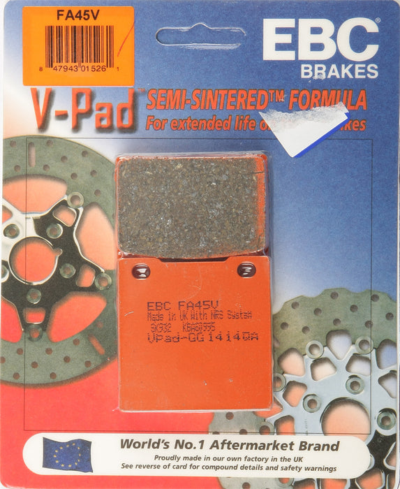 EBC Brakes FA45V Semi Sintered Disc Brake Pad