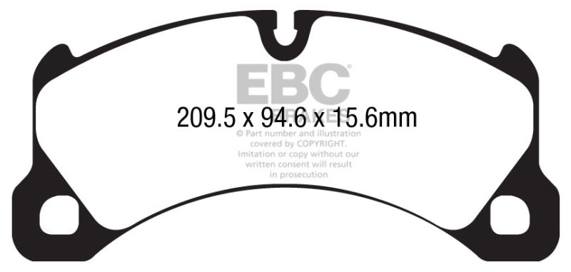 EBC 10-17 Porsche Cayenne (2nd Gen) Bluestuff Front Brake Pads DP52162NDX