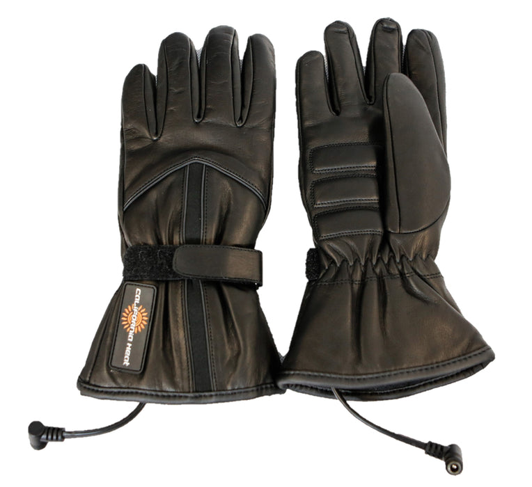 California Heat 12V Leather Heated Gloves in Large Size