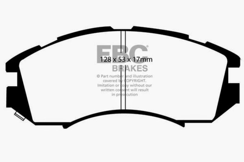 EBC 92-96 Subaru Impreza 1.8 (2WD) (13in Wheels) Ultimax2 Front Brake Pads UD470