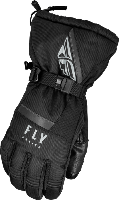 Fly Racing 2023 Snow Cascade Glove (Black, X-Small)