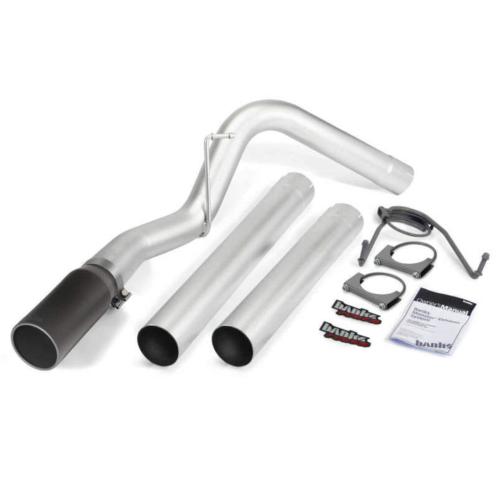 Banks Power 14-17 Ram 6.7L CCLB MCSB Monster Exhaust System SS Single Exhaust w/ Black Tip 49776-B