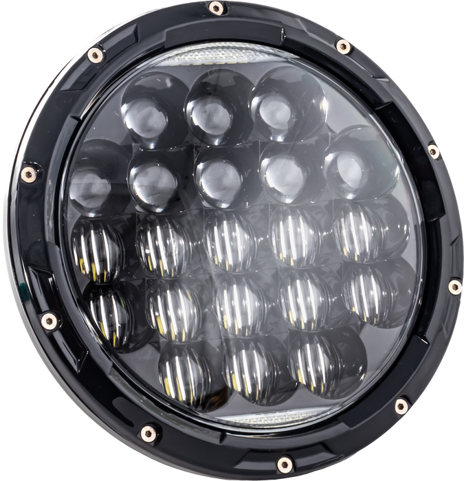 Letric Lighting Co. 7" LED AGGRESSIVE HEADLGHT BLK LLC-LHC-7A