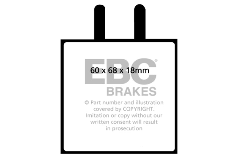 EBC Brakes Yellowstuff Performance Brake Pads DP4543R