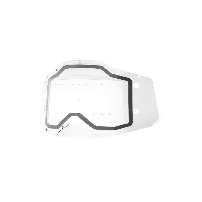 100% Goggle FORECAST Replacement Lens - Dual Pane Sonic Bumps - Compatible with Racecraft 2, Accuri 2, and Strata 2 Goggles