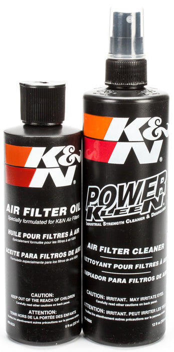 K&N Air Filter Cleaning Kit: Squeeze Bottle Filter Cleaner and Red Oil Kit; Restores Engine Air Filter Performance; Service Kit-99-5050