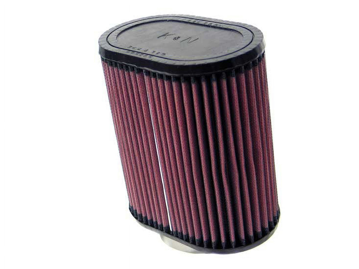 K&N Universal Clamp-On Air Filter: High Performance, Premium, Washable, Replacement Engine Filter: Flange Diameter: 2.75 In, Filter Height: 7 In, Flange Length: 1 In, Shape: Oval, RU-1550