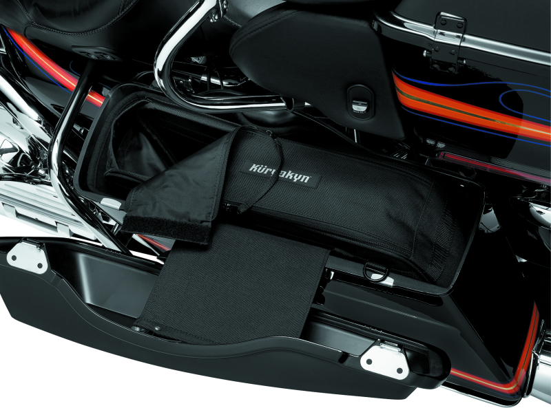 Kuryakyn 4170 Motorcycle Travel Luggage: Removable Saddlebag Liners with Ca