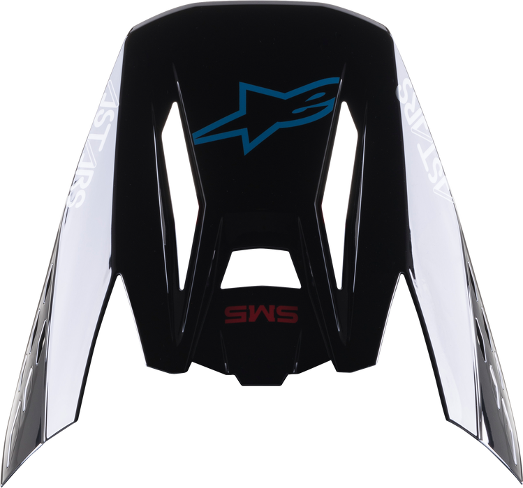 Alpinestars S-M5 Bond Visor Black/Cyan Glossy (8983422-1281-OS)