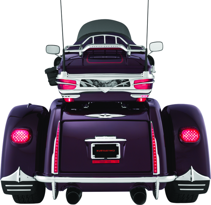 Kuryakyn Rear Mud Flaps For Trikes Chrome 7220