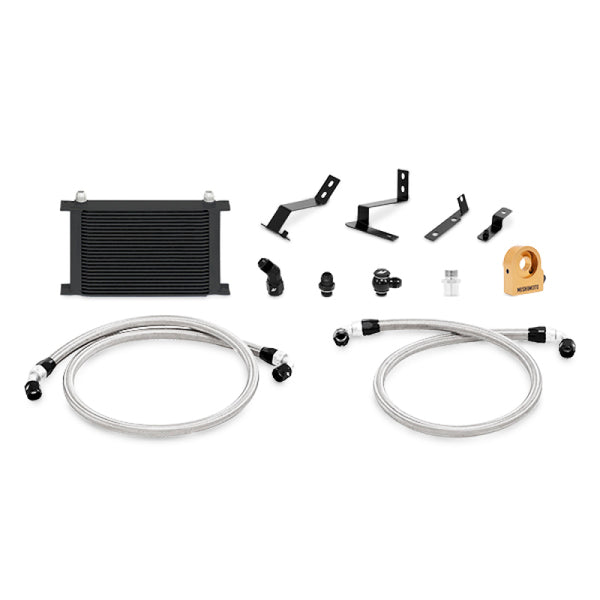 Mishimoto 2016+ Chevy Camaro Oil Cooler Kit w/ Thermostat Black MMOC-CAM8-16TBK