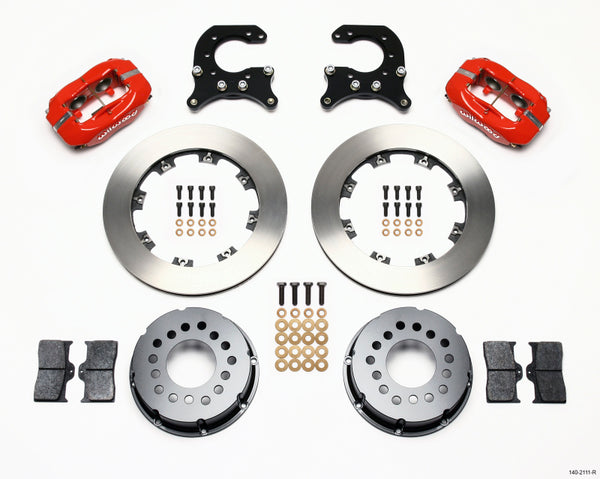 Wilwood Forged Dynalite P/S Rear Kit Red 58-64 Olds/Pontiac Ends 140-2111-R