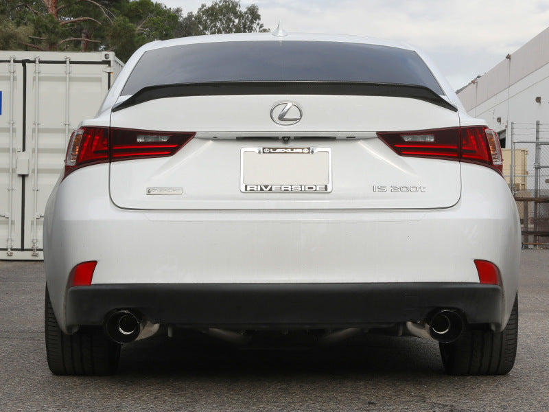 aFe POWER Takeda 16-17 Lexus IS200t L4-2.0L (t) 2.5in-3in 304 SS CB Exhaust w/ Black Tips 49-36059-B