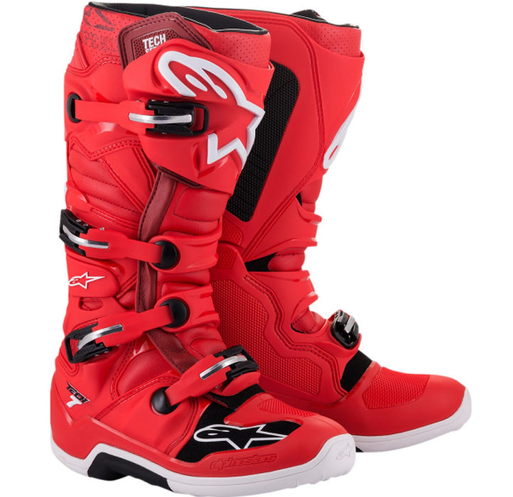 Alpinestars Tech 7 Mens MX Offroad Boots Red 7 USA