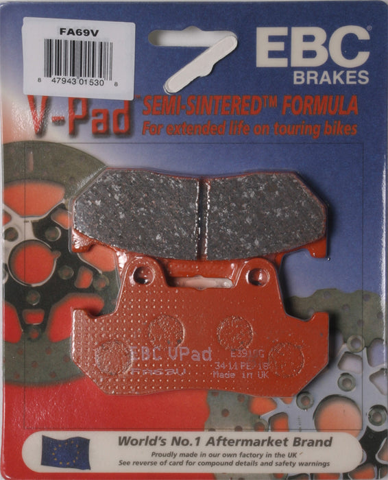 EBC V-Series Brake Pads (Front) Compatible with 82-83 Honda VF750C