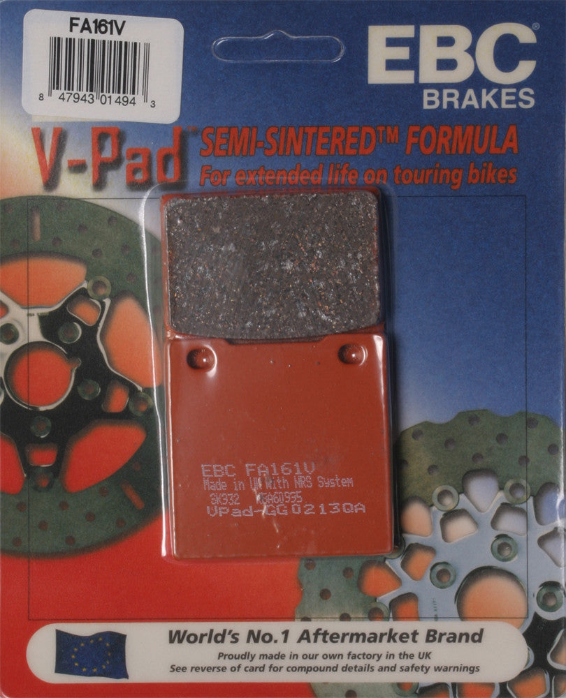 EBC Brakes FA161V Semi Sintered Disc Brake Pad