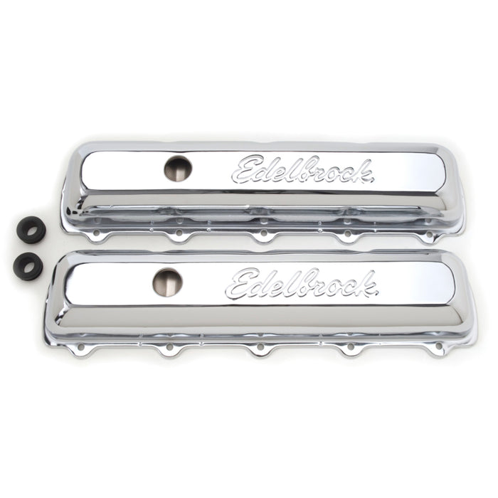 Edelbrock Valve Cover Signature Series Oldsmobile 350-455 CI V8 Chrome 4485