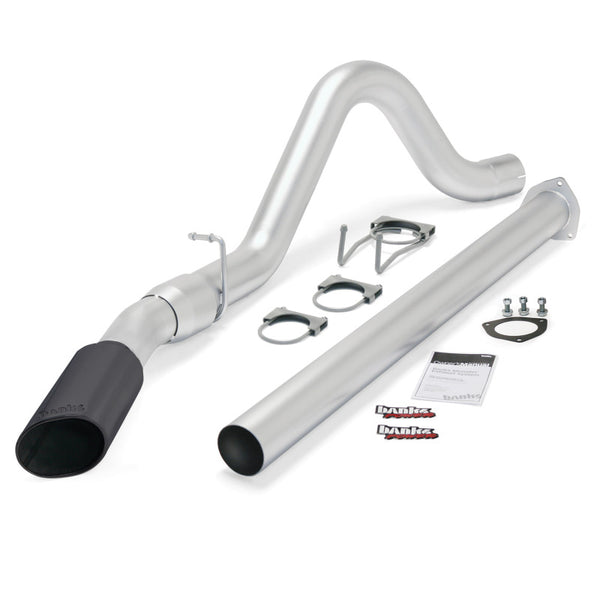 Banks Power 15 Ford 6.7L F250-350-450 CCSB/CCLB SRW Monster Exh Sys SS Single Exh w/ Black Tip 49792-B