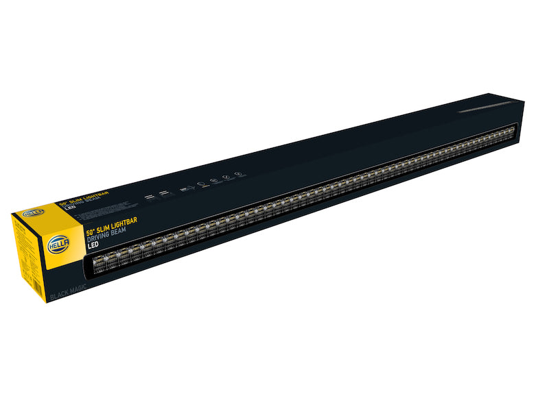 Hella 358176331 50 in. Universal Black Magic Thin Light Bar for Driving Beam