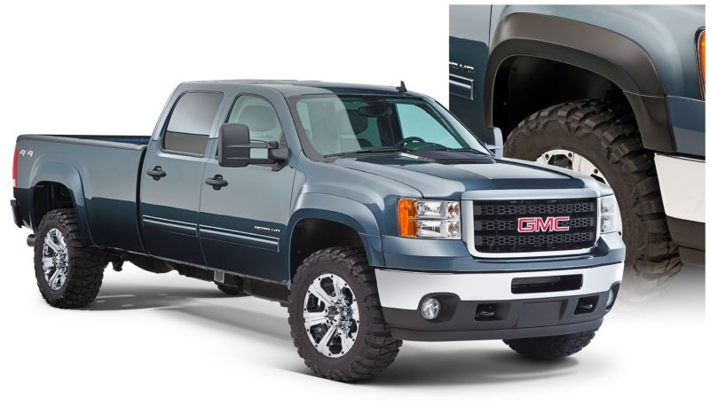 Bushwacker 07-13 GMC Sierra 1500 Fleetside Extend-A-Fender Style Flares 4pc 69.3in Bed Black 40954-02