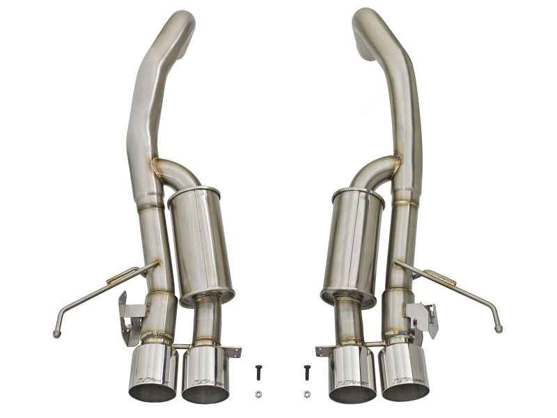 aFe MACHForce XP 3in-2 1/2in Axle Back 304SS Exhaust w/ Polished Tips 15-17 Chevy Corvette Z06 49-34082-P