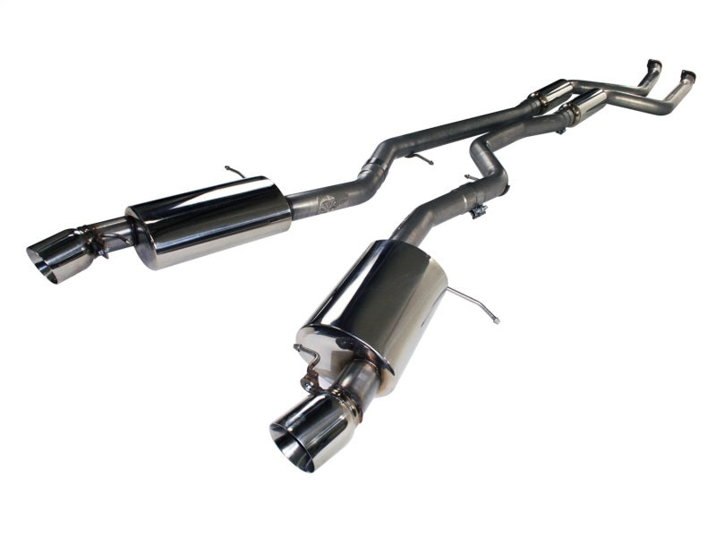 aFe MACHForce XP 11-12 BMW 335i L6-3.0L N55 E90/92 304SS 2.75in. Cat-Back Exhaust System 49-36306